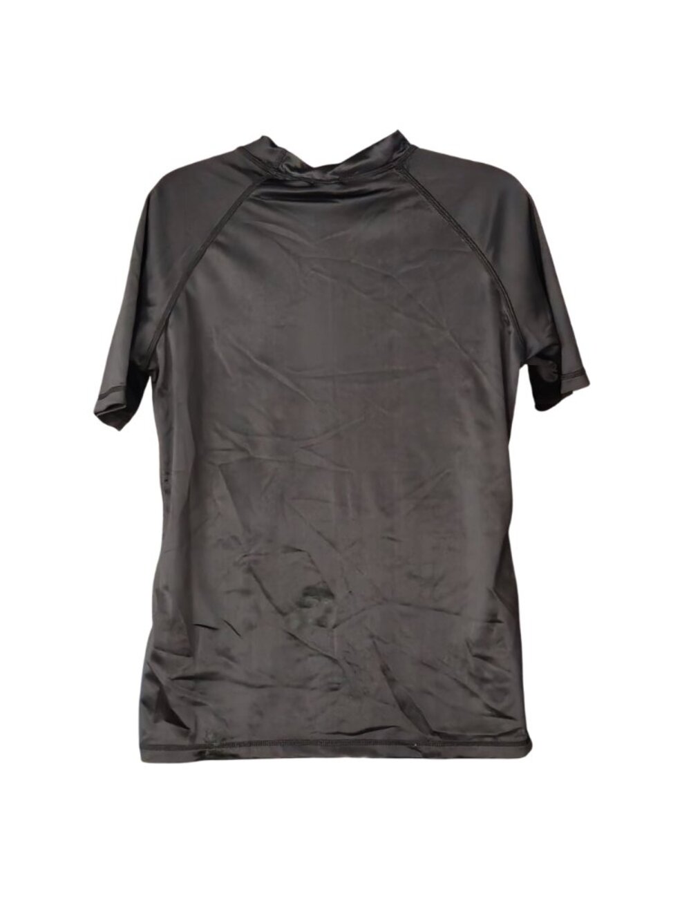 Womens Short Sleeve Rash Guard Shirt M Black UPF 50+ TOP ONLY - Picture 6 of 6